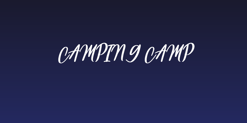 Camping Camp Social Header
