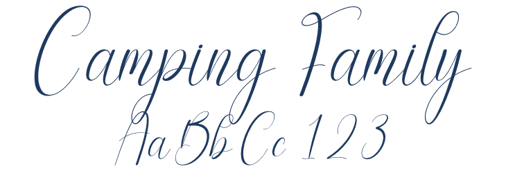 Camping Family Font Preview