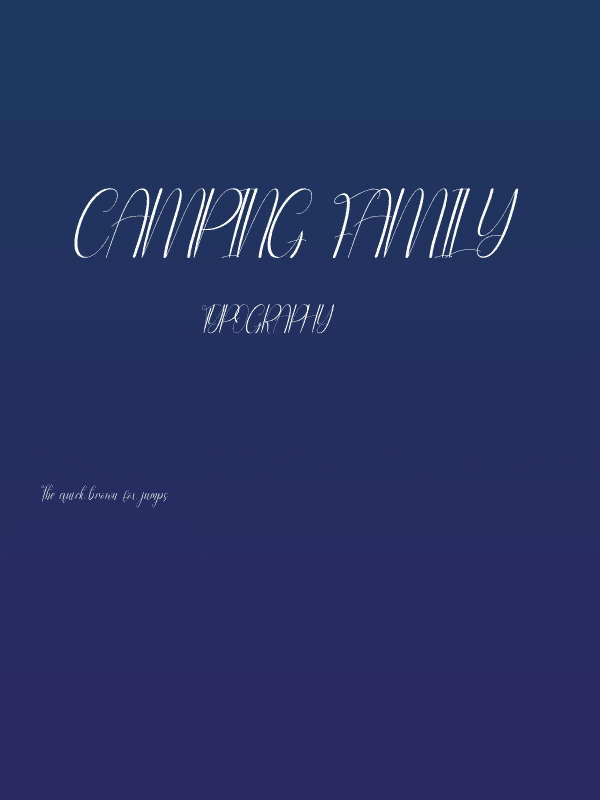 Camping Family Poster