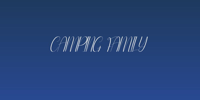 Camping Family Social Header