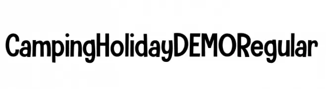 Camping Holiday DEMO Regular  Frei Schriftart Herunterladen