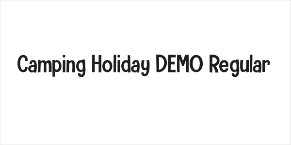 Camping Holiday DEMO Regular Logo