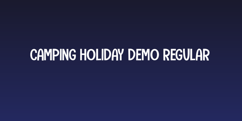 Camping Holiday DEMO Regular Social Header