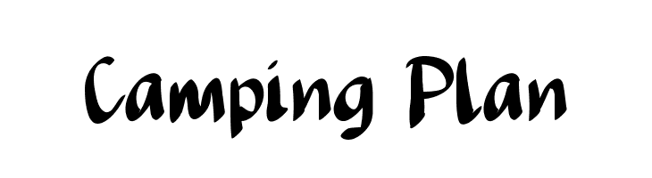 Camping Plan  免费字体下载