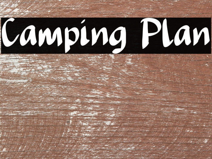 Camping Plan Example 1