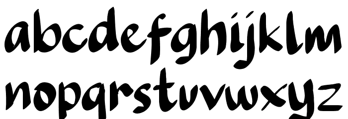 Camping Plan Font LOWERCASE