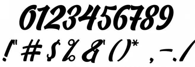 Camping-Regular Font OTHER CHARS