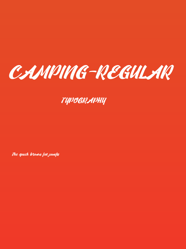 Camping-Regular Poster