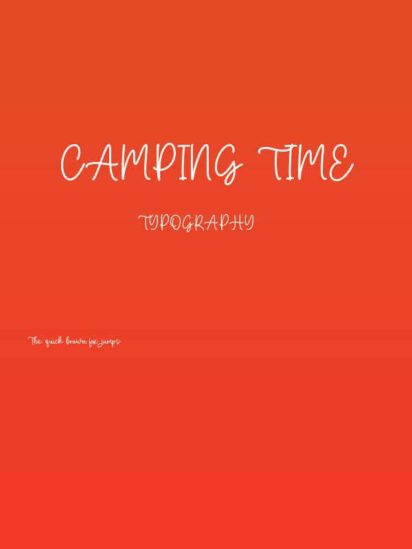 Camping Time Poster