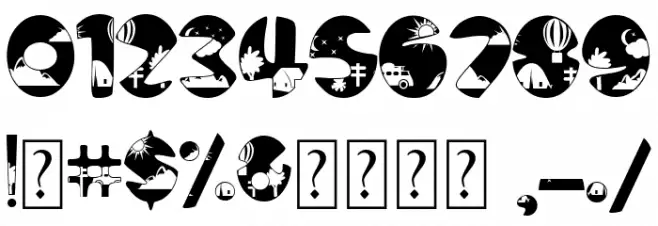 Camping Font OTHER CHARS