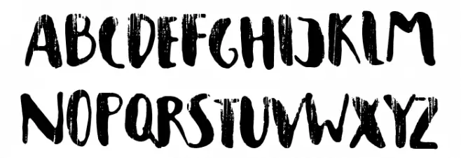 Campo de la Bota Schriftart Groß