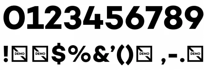 Campton Bold DEMO Font OTHER CHARS