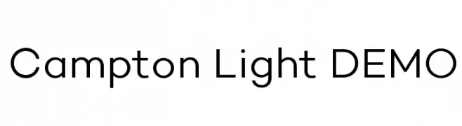 Campton Light DEMO  baixar fontes gratis
