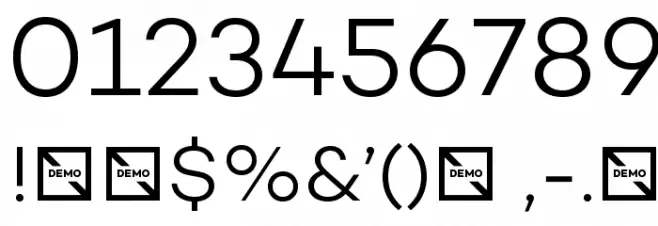 Campton Light DEMO Font OTHER CHARS