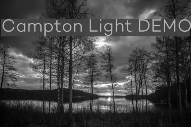 Campton Light DEMO Font examples