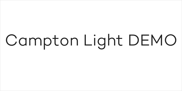Campton Light DEMO Logo