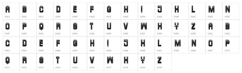 Campus 3D Regular Character Map