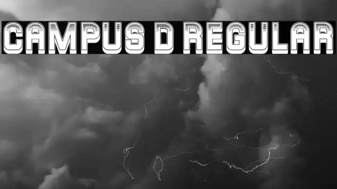 Campus 3D Regular Font examples