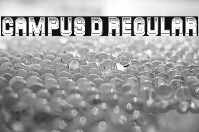 Campus 3D Regular Font examples