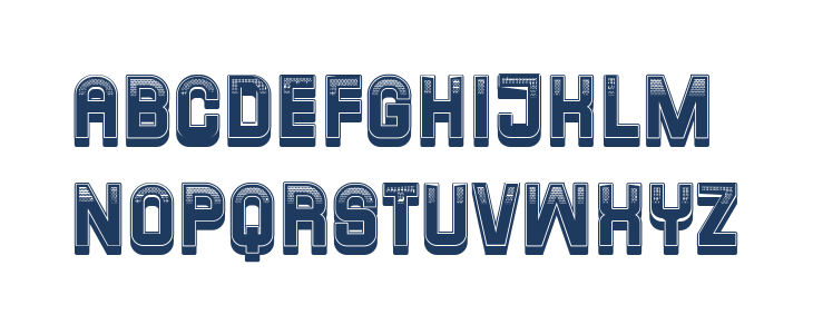 Campus 3D Regular Lowercase