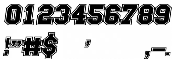 Campus A Bold Font OTHER CHARS