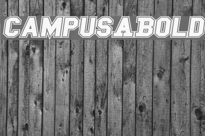 Campus A Bold Font examples
