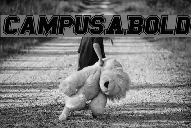 Campus A Bold Font examples