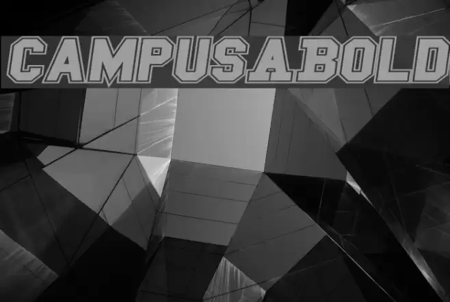 Campus A Bold Font examples
