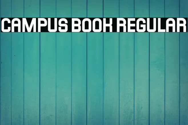 Campus Book Regular Example 1