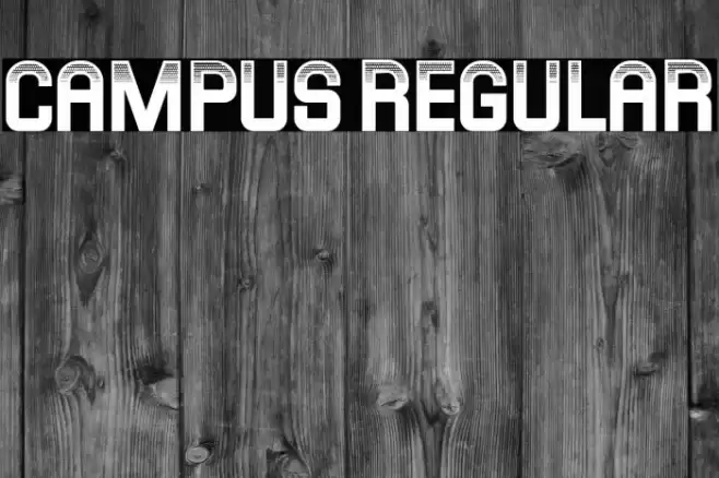 Campus Regular Font examples