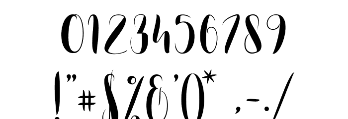Camsia Font OTHER CHARS