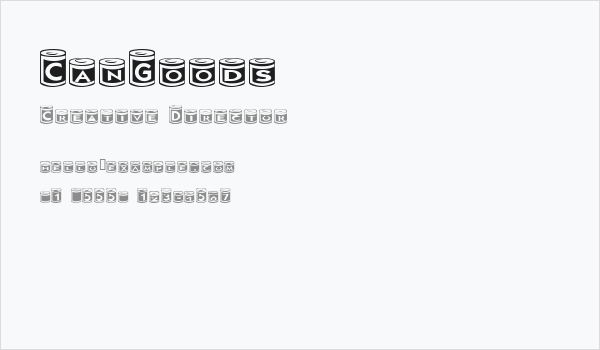 CanGoods Business Card