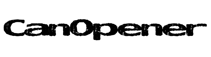 CanOpener Font
