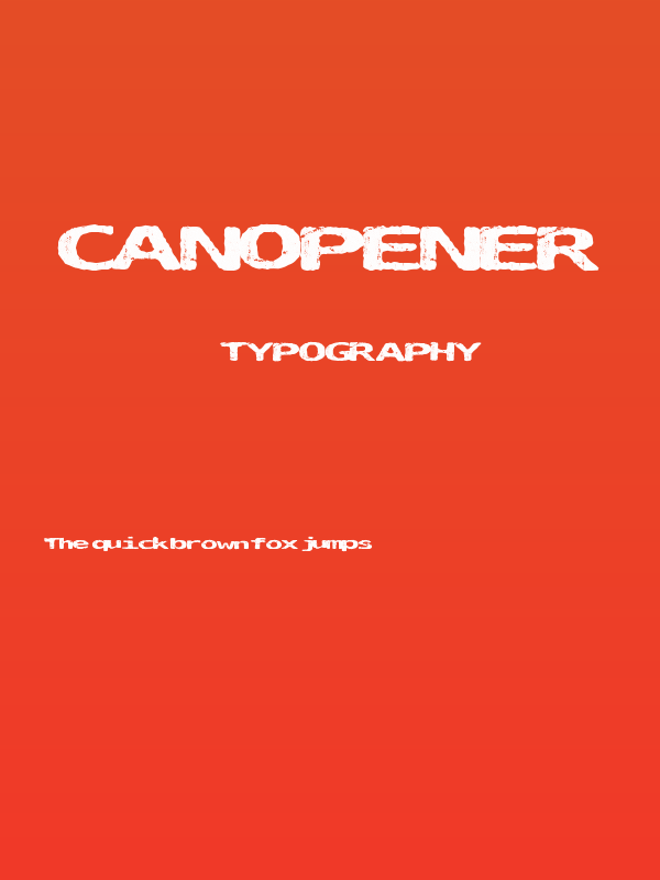 CanOpener Poster