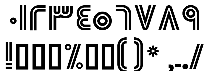 Canada Double Font OTHER CHARS