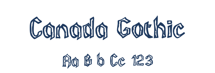 Canada Gothic Font Preview
