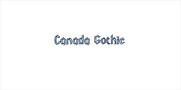 Canada Gothic Logo