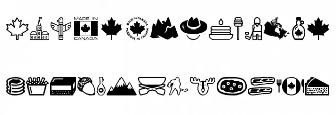 Canada Fuentes MAYÚSCULAS