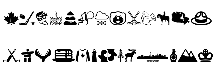 Canada Font LOWERCASE