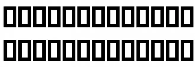 Canada Caratteri MINUSCOLO