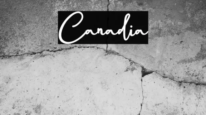 Canadia Font examples