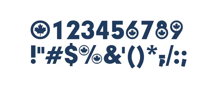 Canadian Participants Font OTHER CHARS