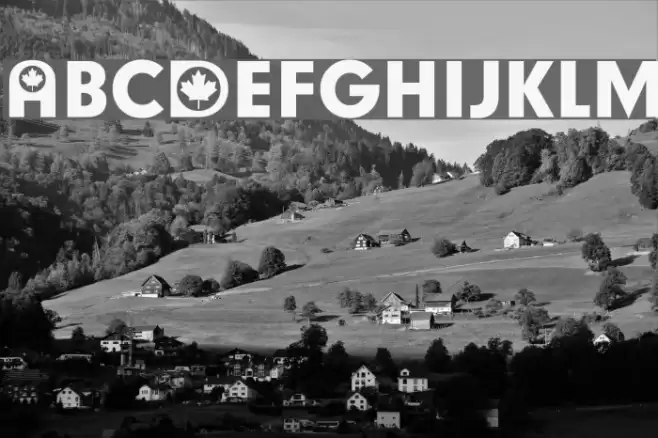 Canadian Participants Font examples