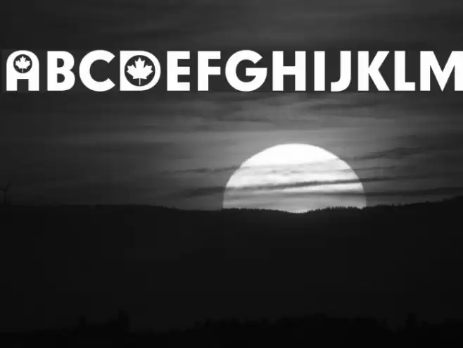 Canadian Participants Font examples