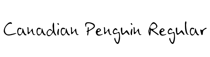 Canadian Penguin Regular  les polices de caractères gratuit tlcharger