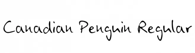 Canadian Penguin Regular  フリーフォントのダウンロード