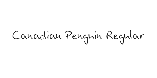 Canadian Penguin Regular Logo