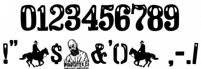 Canadian Western Schriftart Anderer Schreiben