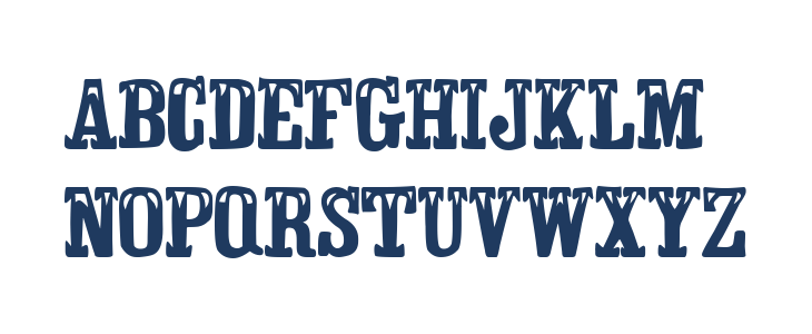 Canadian Western Uppercase