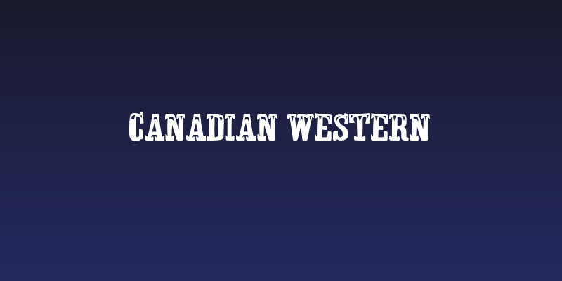 Canadian Western Social Header